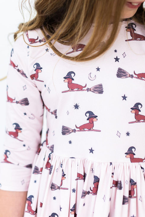 happy-howl-oween-pocket-twirl-dress Mila &  Rose - Sophia's Style-Happy Howl-oween Pocket Twirl Dress-6-12M--1